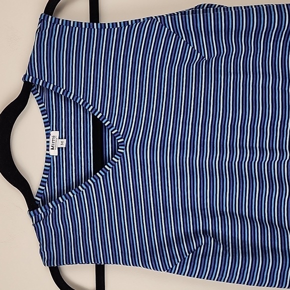 Mimi Maternity maxi dress sz M stripes - Picture 2 of 8